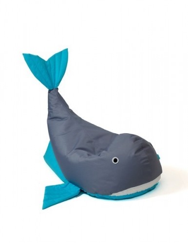 Go Gift Sako bag pouffe Whale grey-blue L 110 x 80 cm image 2