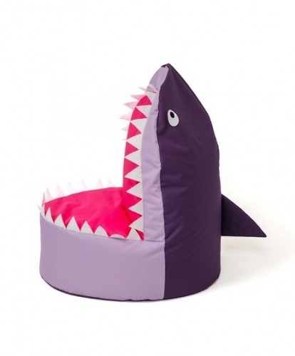 Go Gift Sako bag pouffe Shark purple-light purple XXL 100 x 60 cm image 2