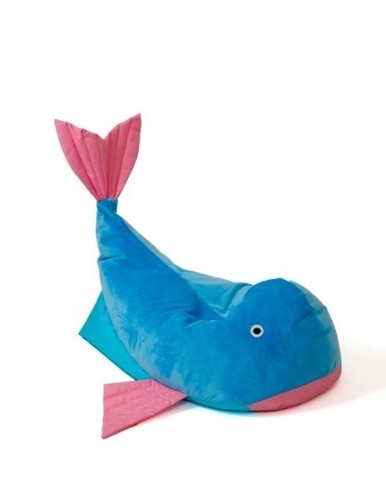 Go Gift Sako bag pouffe Whale blue-pink L 110 x 80 cm image 2