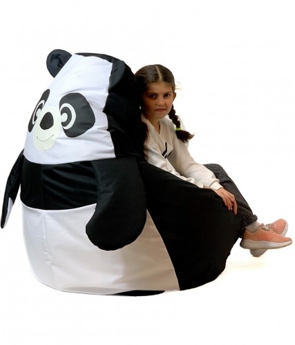 Go Gift Sako bag pouffe Panda black and white XL 130 x 90 cm image 2