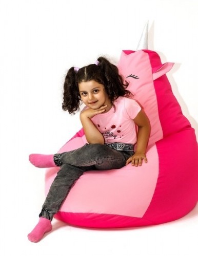 Go Gift Sako bag pouf Unicorn pink-light pink XXL 140 x 100 cm image 2