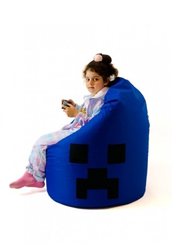 Go Gift Sako bag pouffe Minecraft blue XXL 110 x 90 cm image 2