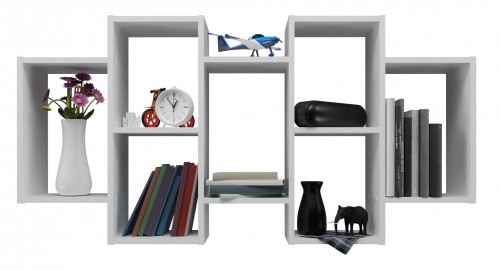 Top E Shop Wall-hung bookcase Bilbao 7.0 Wall Shelves White image 2