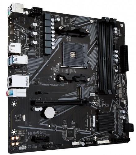 Gigabyte A520M DS3H V2 Motherboard - Supports AMD Ryzen 5000 Series AM4 CPUs, up to 4733MHz DDR4 (OC), PCIe 3.0 x16, GbE LAN, USB 3.2 Gen 1 image 2