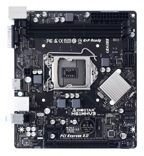 Biostar H61MHV3 motherboard Intel® H61 LGA 1155 (Socket H2) micro ATX image 2