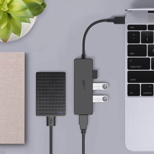 AUKEY CBC64 Wired USB 3.2 Gen 2 (3.1 Gen 2) Type-C Black image 2