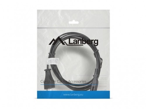 Lanberg CA-C7CA-10CC-0018-BK power cable Black 1.8 m C7 coupler CEE7/16 image 2