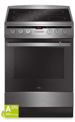 Amica 618CE3.434HTaKDQ(Xx) Freestanding cooker Ceramic Stainless steel A-20% image 2