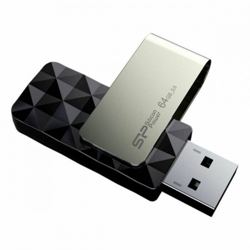 USB Zibatmiņa Silicon Power Blaze B30 64 GB Melns image 2