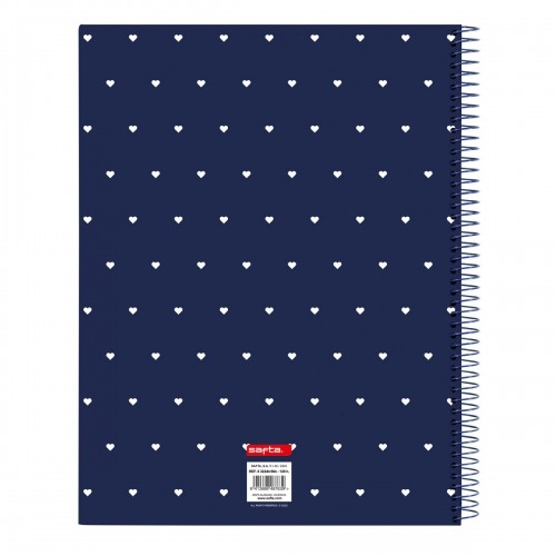Notebook Safta Paris Pink Navy Blue A4 120 Sheets image 2