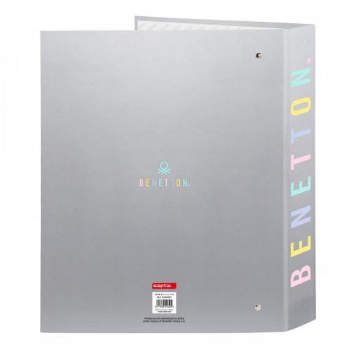 Папка-регистратор Benetton Silver Серебристый A4 27 x 33 x 6 cm image 2