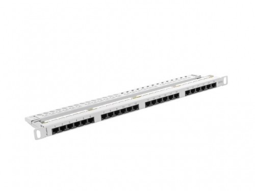 LANBERG PATCH PANEL 24 PORT 0.5U CAT.6 UTP GRAY image 2