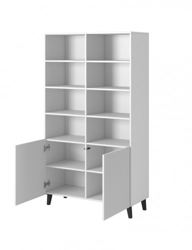 Cama Meble Shelving unit PAFOS 100x40x176.5 cm white matt image 2