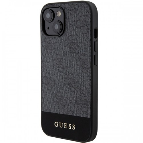 Guess GUHCP15SG4GLGR iPhone 15 | 14 | 13 6.1" szary|grey hardcase 4G Stripe Collection image 2