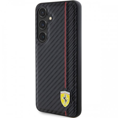 Ferrari FEHCS24SN3DUR S24 S921 czarny|black hardcase Carbon Printed Line image 2