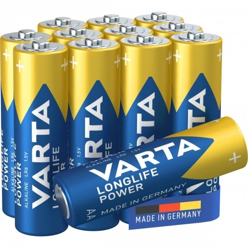 Alkaline baterijas Varta Longlife Power AA 1,5 V (12 gb.) image 2