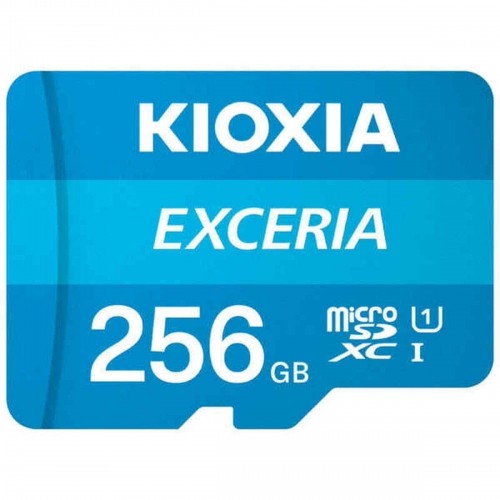 Micro SD Memory Card with Adaptor Kioxia Exceria UHS-I Class 10 Blue image 2