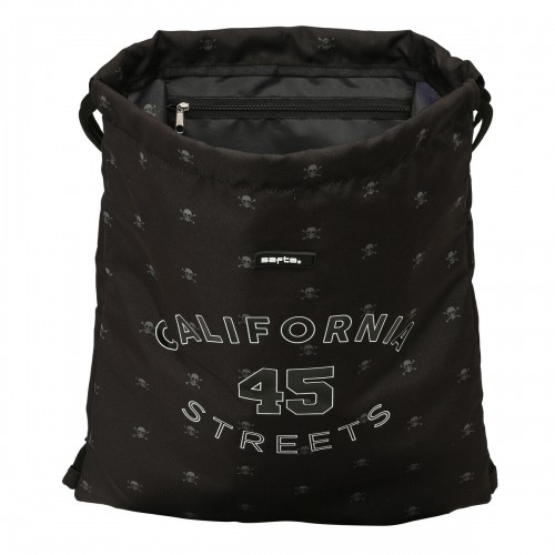 Сумка-рюкзак на веревках Safta California Чёрный 35 x 40 x 1 cm image 2