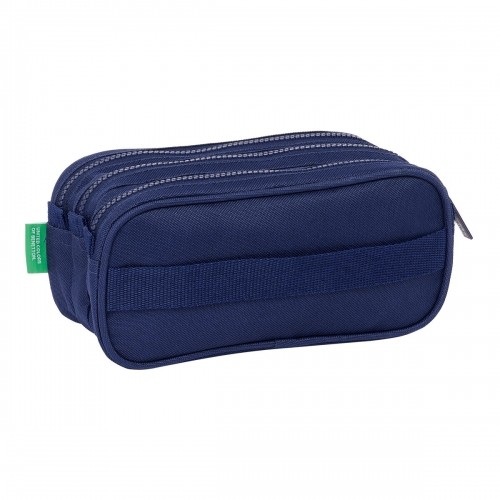 Triple Carry-all Benetton Varsity Grey Navy Blue 21,5 x 10 x 8 cm image 2