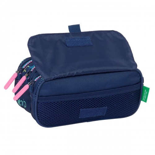 Triple Carry-all Benetton Cool Navy Blue 21,5 x 10 x 8 cm image 2