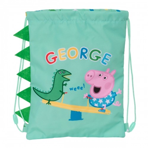 Сумка-рюкзак на веревках Peppa Pig George Мята 26 x 34 x 1 cm image 2