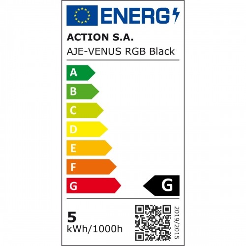 Настольная лампа Activejet AJE-VENUS RGB Чёрный Пластик 5 W 230 V 16 x 5 x 16 cm image 2