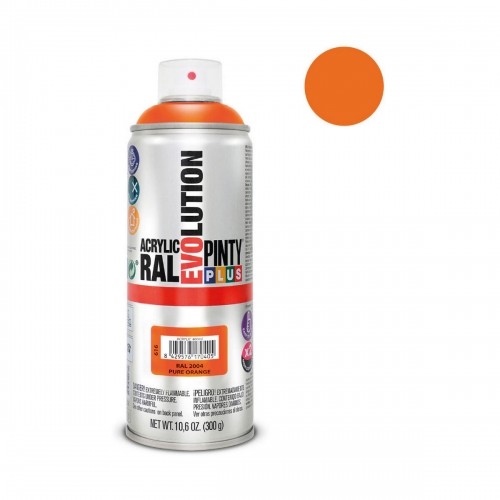 Spray paint Pintyplus Evolution RAL 2004 400 ml Pure Orange image 2