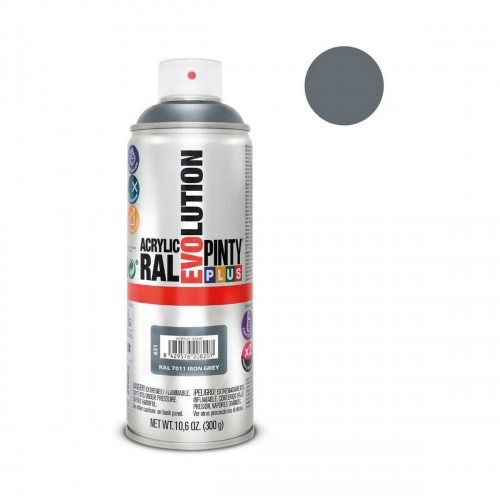 Spray paint Pintyplus Evolution RAL 7011 400 ml Iron Grey image 2