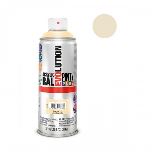 Spray paint Pintyplus Evolution RAL 1015 400 ml Light Ivory image 2