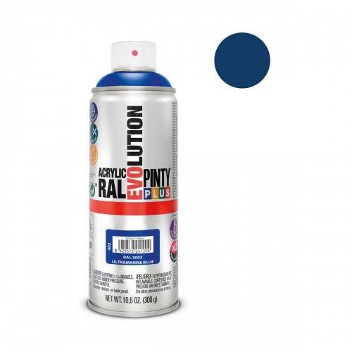 Spray paint Pintyplus Evolution RAL 5002 400 ml Ultramarine Blue image 2