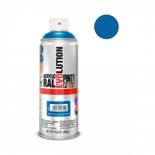 Spray paint Pintyplus Evolution RAL 5017 400 ml Traffic Blue image 2