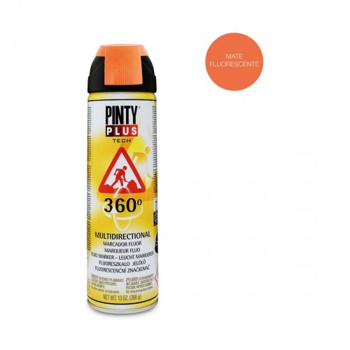 Spray paint Pintyplus Tech T143 360º Orange 500 ml image 2