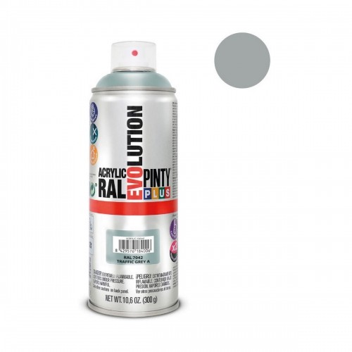 Spray paint Pintyplus Evolution RAL 7042 400 ml Traffic Grey image 2