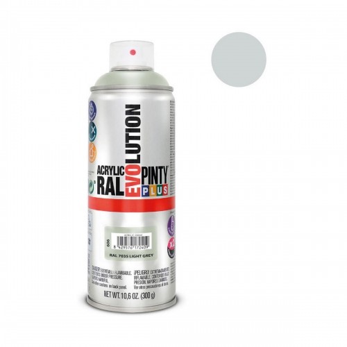 Spray paint Pintyplus Evolution RAL 7035 400 ml Light grey image 2