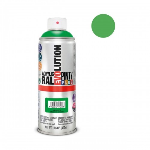Spray paint Pintyplus Evolution RAL 6018 400 ml Yellow Green image 2