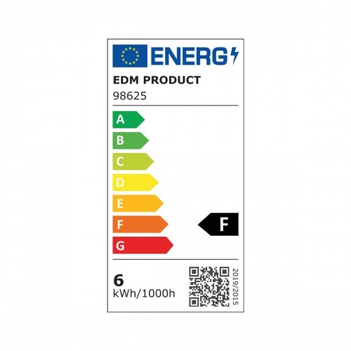 Светодиодная лампочка EDM F 6 W E27 500 lm 6 x 10,6 cm (2000 K) image 2