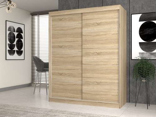 Top E Shop Topeshop IGA 160 SON C KPL bedroom wardrobe/closet 7 shelves 2 door(s) Sonoma oak image 2