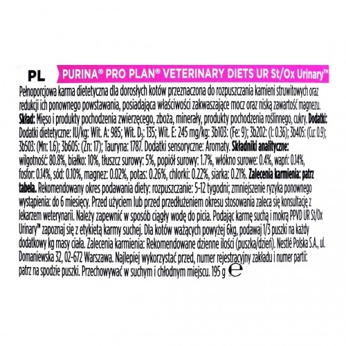 Purina Nestle Purina VETERINARY DIETS Feline UR Urinary  195 g image 2