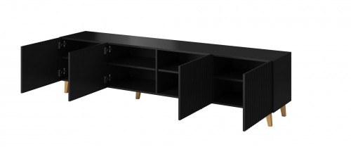 Cama Meble Cama RTV cabinet PAFOS 200x42x52 Black matt image 2