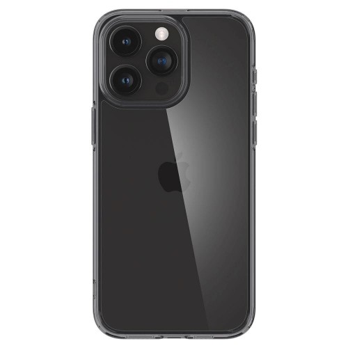 Spigen Ultra Hybrid case for iPhone 15 Pro - transparent and gray image 2