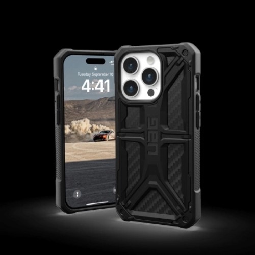 UAG Monarch - protective case for iPhone 15 Pro (carbon fiber) image 2