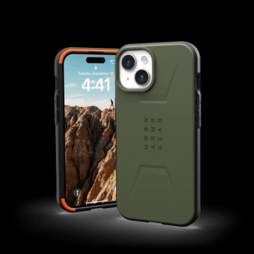 UAG Civilian Magsafe - protective case for iPhone 15 (olive) image 2