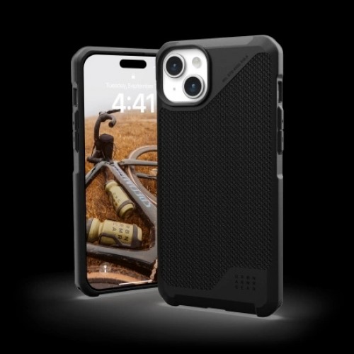 UAG Metropolis LT MagSafe case for iPhone 15 Plus - black kevlar image 2