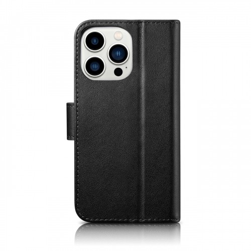 iCarer Wallet Case 2in1 Cover iPhone 14 Pro Leather Flip Cover Anti-RFID black (WMI14220726-BK) image 2