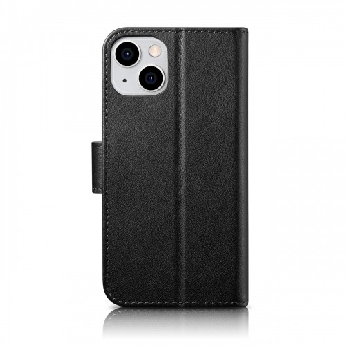 iCarer Wallet Case 2in1 Case iPhone 14 Leather Flip Cover Anti-RFID black (WMI14220725-BK) image 2