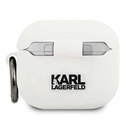 Karl Lagerfeld KLACA3SILCHWH AirPods 3 cover biaÅy|white Silicone Choupette image 2