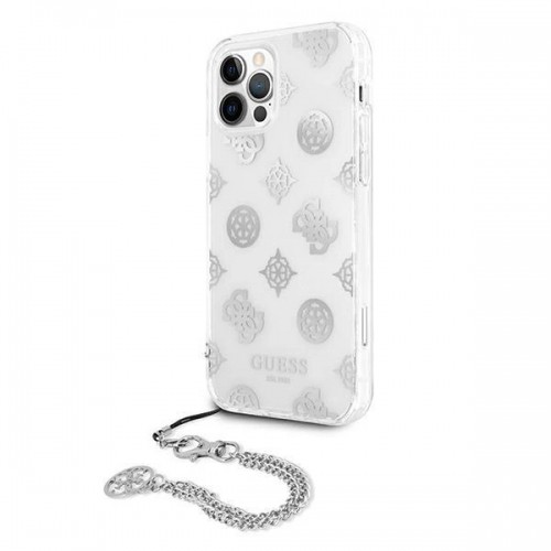 Guess GUHCP12LKSPESI iPhone 12 Pro Max 6.7&quot; silver|silver hardcase Peony Chain Collection image 2