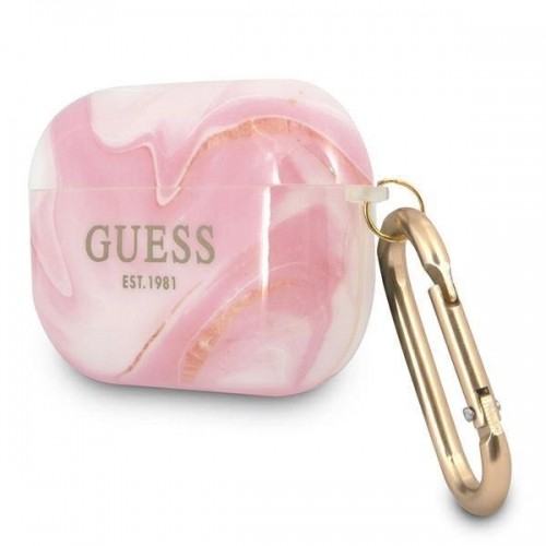 Guess GUAPUNMP AirPods Pro cover pink|pink Marble Collection image 2