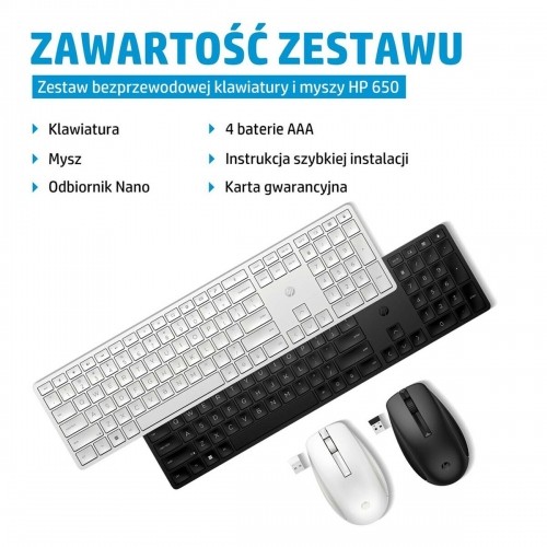 Клавиатура и мышь HP 4R013AA Чёрный Английский Qwerty US image 2