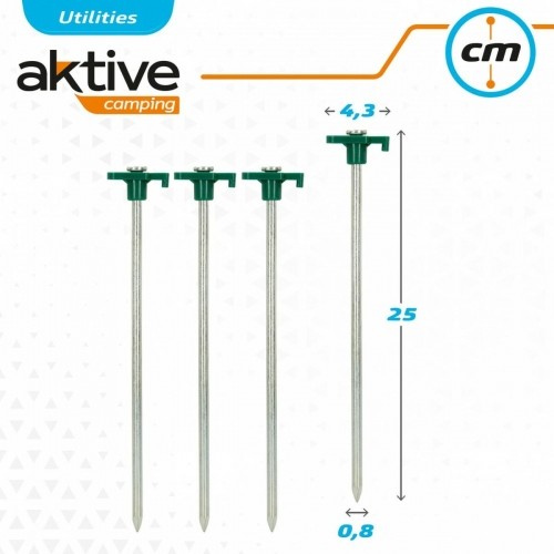 Палки для кемпинга Aktive 25 cm 4 Предметы Ø 8 mm (24 штук) image 2
